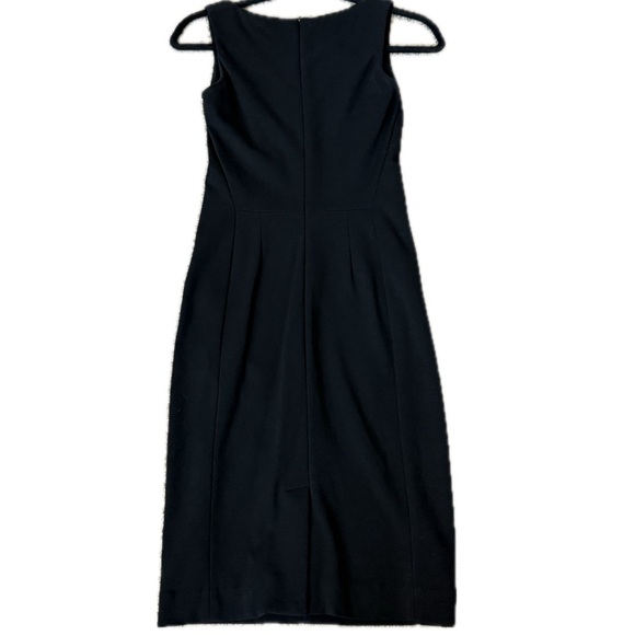 👗🏢 MM LAFLEUR Rachel Black Ponte Sheath‎ Dress | Day to Night Versatile Sz 0 - Picture 5 of 7